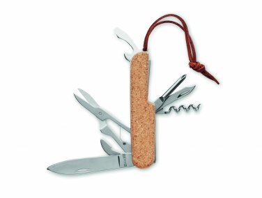 Logo trade promotional gifts picture of: Multi tool pocket knife cork