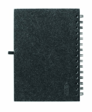 Logotrade promotional product image of: A5 RPET felt cover notebook