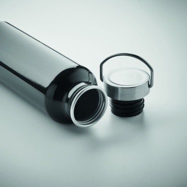 Logo trade promotional gifts picture of: Recycled aluminum bottle 500 ml with a stainless steel handle cap