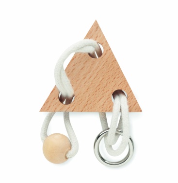 Logotrade promotional products photo of: Wooden brain teaser triangle