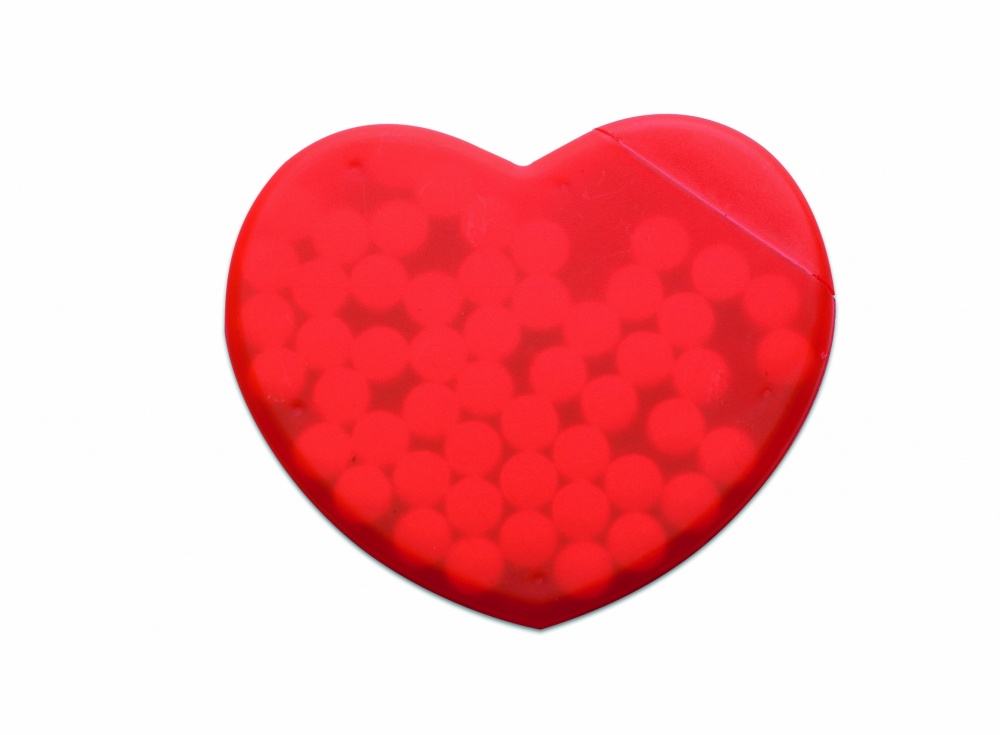 Logo trade advertising products picture of: Heart shape peppermint box