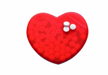 Logotrade promotional item image of: Heart shape peppermint box