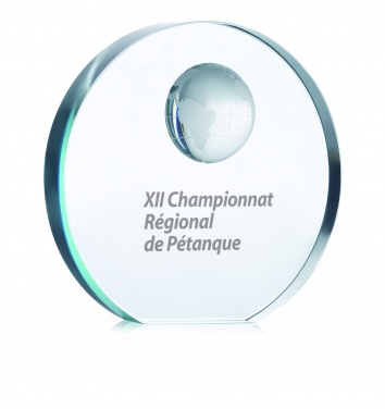 Logotrade business gifts photo of: Globe glass trophy