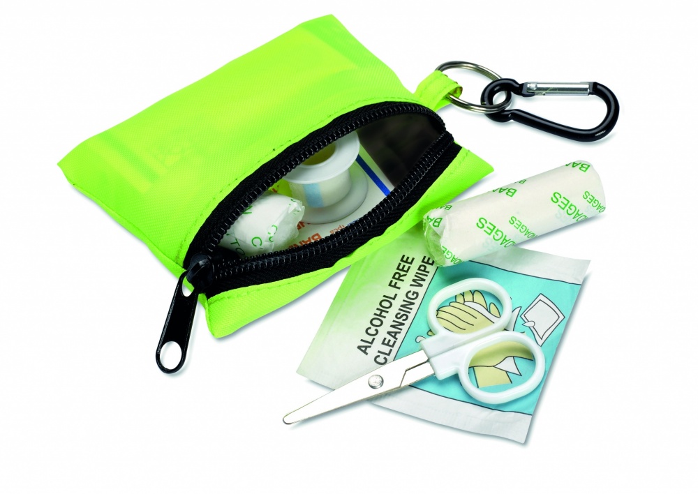 Logotrade promotional product image of: First aid kit w/ carabiner