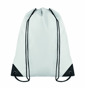Logo trade promotional gifts image of: 190T Polyester drawstring bag