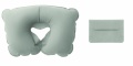 Inflatable pillow in pouch, Grey