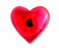 Hand warmer in heart shape, Red