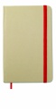 A6 recycled notebook 96 plain, Red