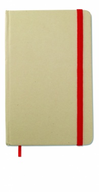 Logo trade promotional giveaways picture of: A6 recycled notebook 96 plain