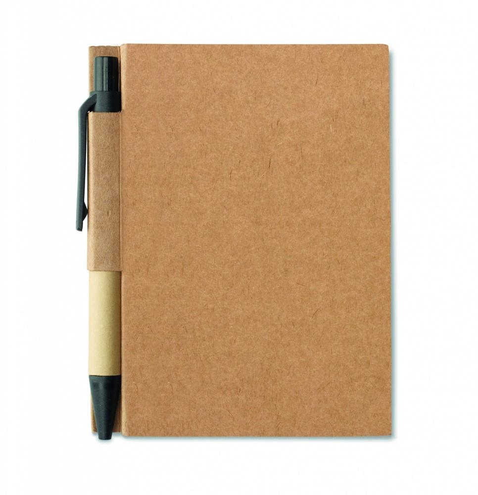 Logo trade corporate gifts image of: Recycled notebook with pen