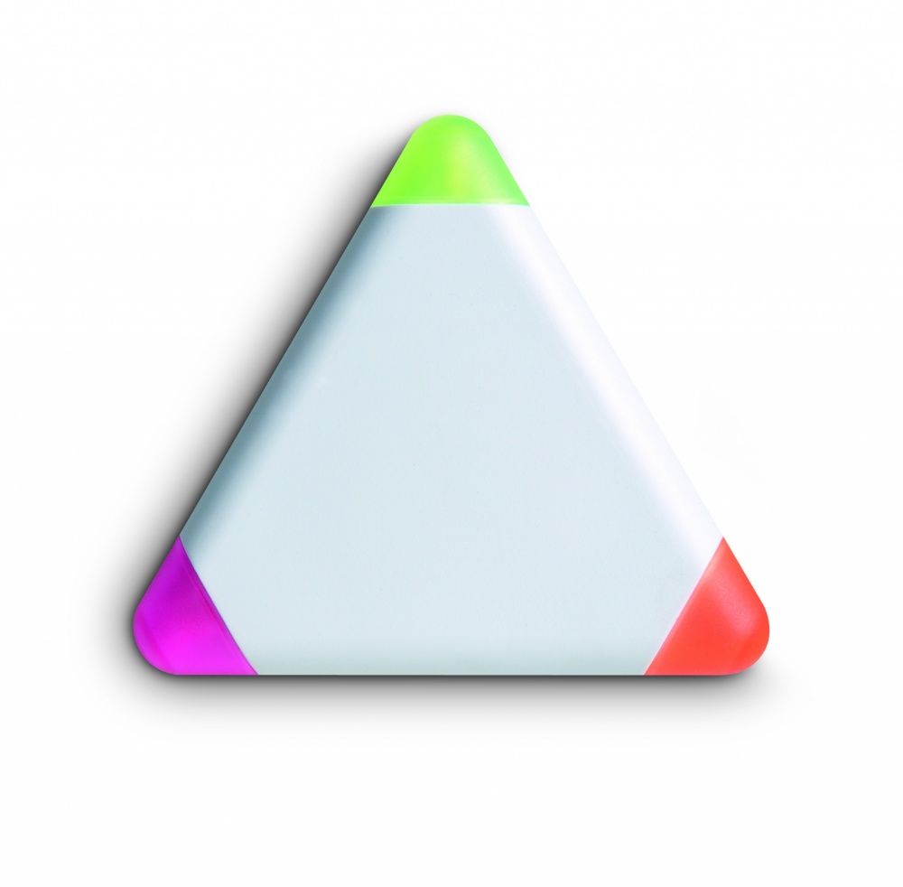 Logo trade promotional products image of: Triangular highlighter