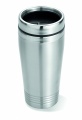 Double wall travel cup 400ml, Matt Silver