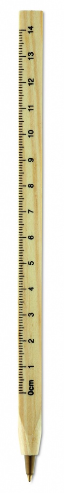 Logotrade promotional products photo of: Wooden ruler pen