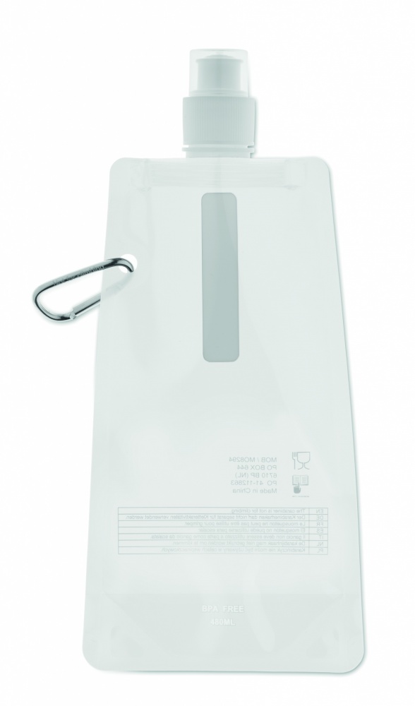 Logo trade promotional merchandise image of: Foldable water bottle