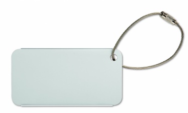 Logo trade advertising products image of: Aluminium luggage tag