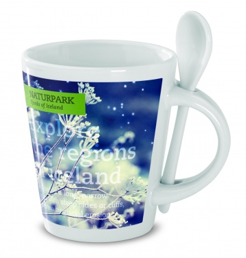 Logotrade promotional item picture of: Sublimation mug with spoon