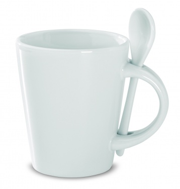 Logo trade promotional merchandise picture of: Sublimation mug with spoon