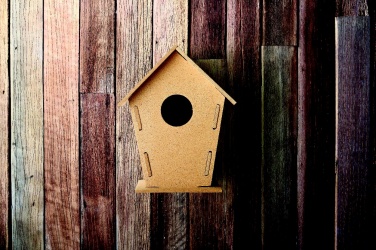 Logo trade promotional item photo of: Wooden bird house