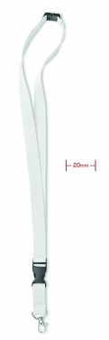 Logo trade promotional gifts image of: Lanyard hook and buckle 20 mm