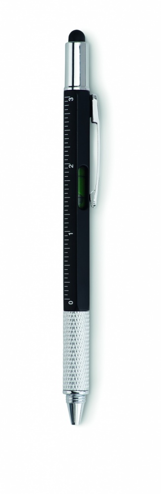 Logotrade corporate gift image of: Spirit level pen with ruler