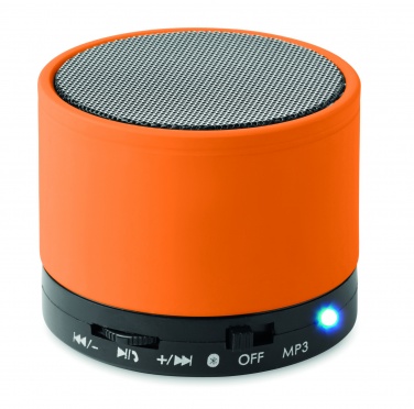 Logotrade promotional giveaway image of: Round wireless speaker