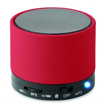 Logo trade promotional items image of: Round wireless speaker