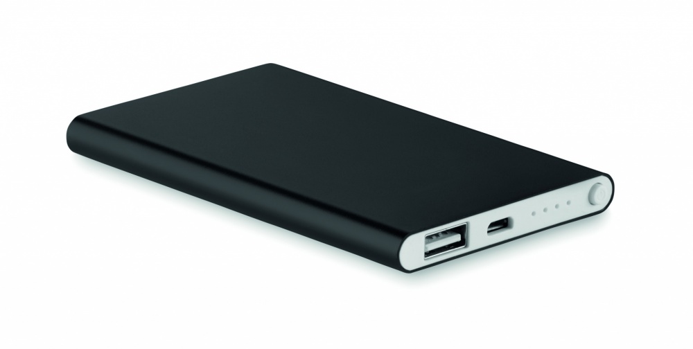 Logotrade promotional item picture of: Flat power bank 4000 mAh