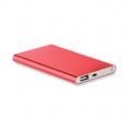 Flat power bank 4000 mAh, Red