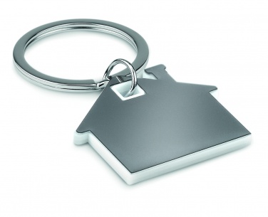 Logotrade promotional giveaways photo of: House shape plastic key ring Rezekne