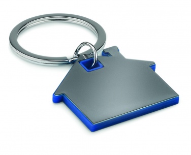 Logo trade promotional items image of: House shape plastic key ring Rezekne