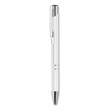 Logo trade promotional merchandise photo of: Push button aluminium pen BERN
