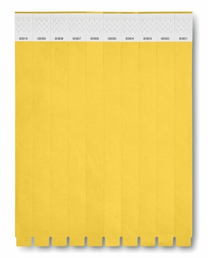 Logo trade promotional item photo of: One sheet of 10 wristbands
