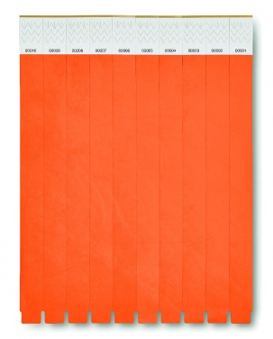 Logo trade promotional merchandise image of: One sheet of 10 wristbands