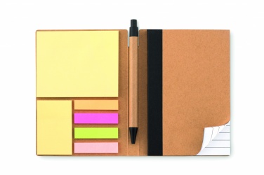 Logotrade promotional merchandise image of: Notebook w/pen & memo pad