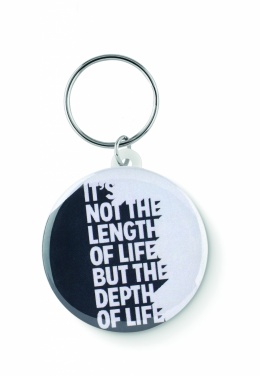 Logo trade promotional item photo of: Small pin button key ring Tukums