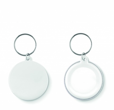 Logotrade promotional merchandise picture of: Small pin button key ring Tukums