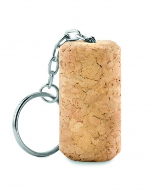 Logo trade business gifts image of: Wine cork key ring Sigulda