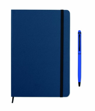 Logotrade advertising products photo of: A5 notebook w/stylus 72 lined