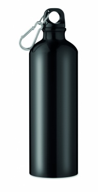 Logotrade advertising product image of: Single-walled 750 ml aluminum bottle with a carabiner and customizable printing