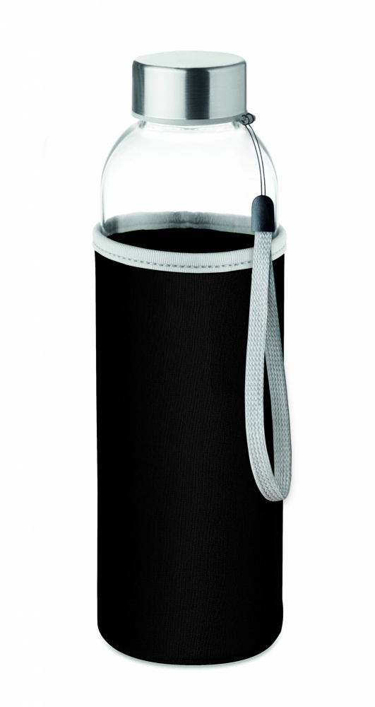 Logotrade promotional item image of: Glass bottle in pouch 500ml