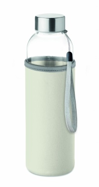 Logotrade promotional merchandise image of: Glass bottle in pouch 500ml