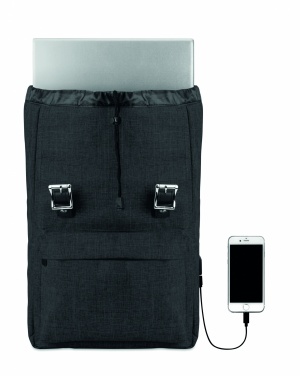 Logo trade promotional merchandise image of: Backpack in 600D polyester