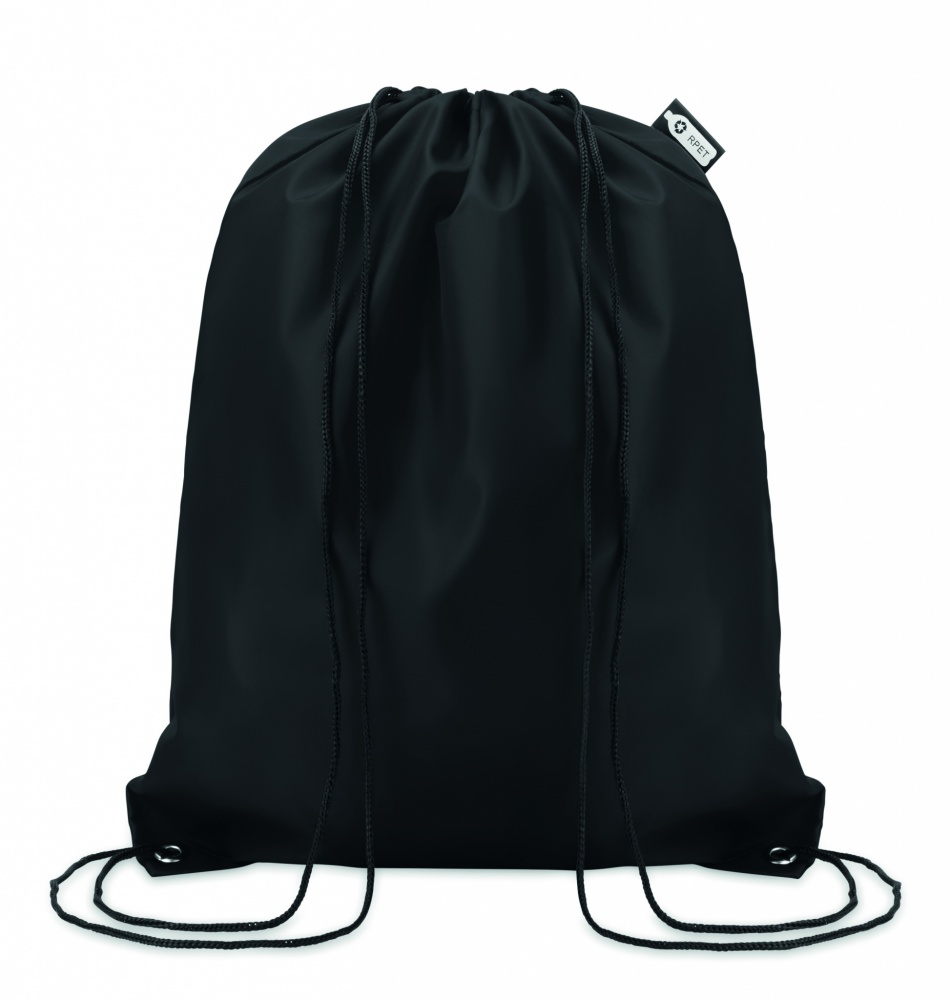 Logo trade promotional merchandise photo of: 190T RPET drawstring bag