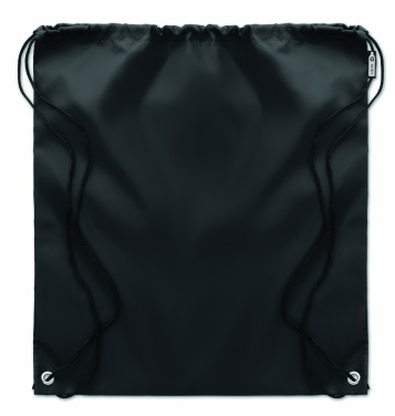 Logo trade business gifts image of: 190T RPET drawstring bag