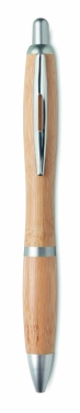 Logo trade advertising product photo of: Ballpoint pen made of ABS and bamboo