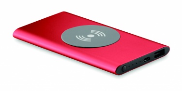 Logo trade promotional merchandise picture of: Wireless Power bank 4000mAh