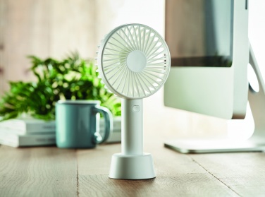 Logo trade promotional products image of: USB desk fan with stand 