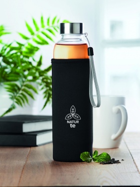 Logotrade promotional gift picture of: Single wall glass bottle 500ml