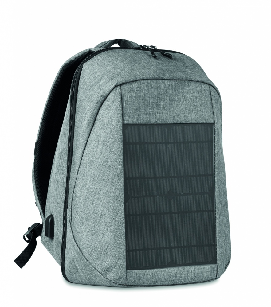 Logo trade promotional products image of: Backpack solar