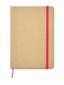 A5 recycled notebook 80 lined, Red